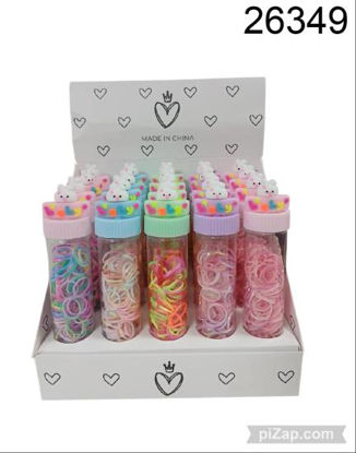 Imagen de SET DE PELO GOMITAS MULTICOLOR EN TUBO ACRILICO 5.26 